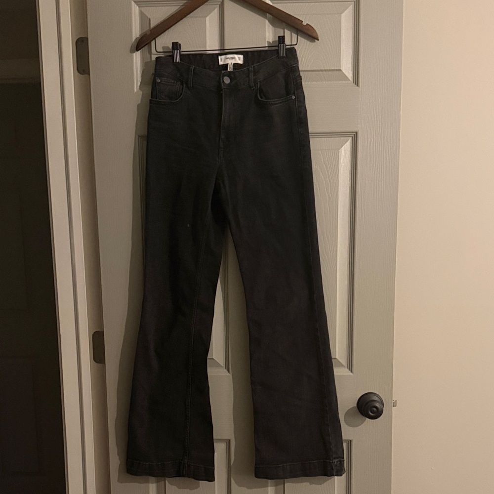 Mango Black Flare Women's Jeans